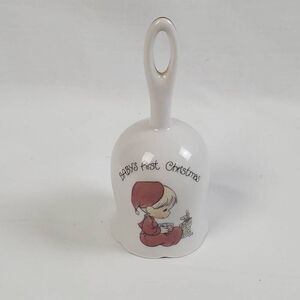 Enesco Baby’s First Christmas Bell – 1990s Ceramic Japan